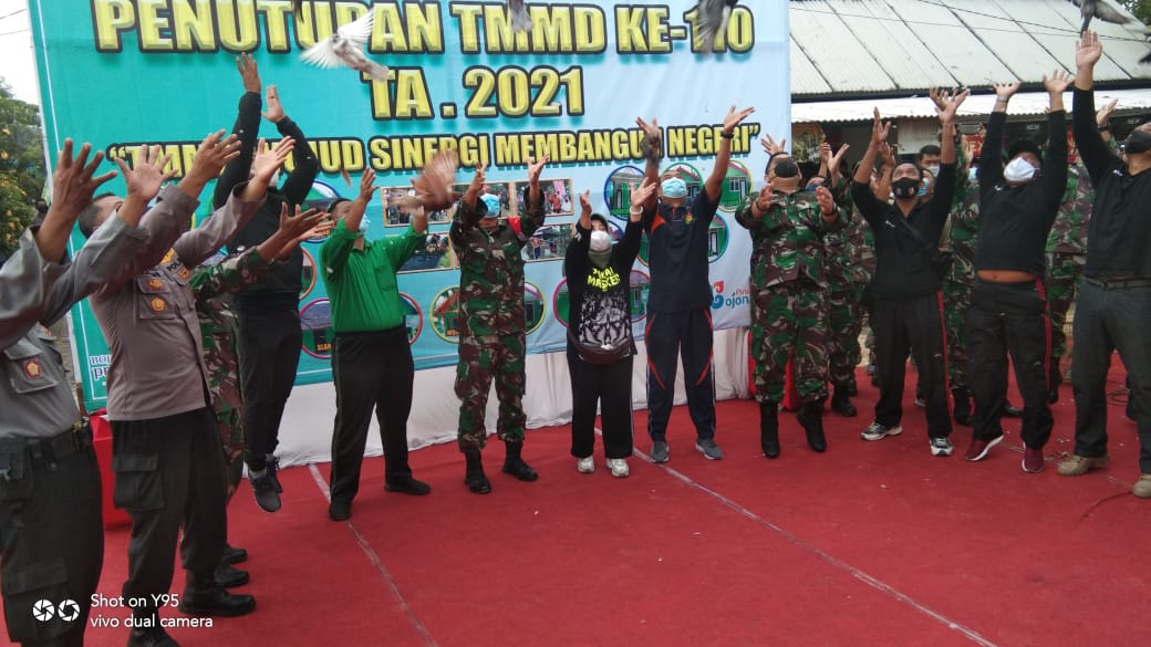 RANGKAIAN KEGIATAN PENUTUPAN TMMD KE- 110 TAHUN 2021