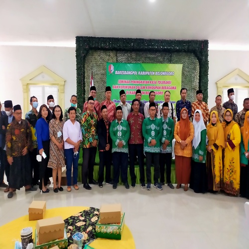 Seminar Peningkatan Rasa Toleransi Dan Kerukunan Dalam Kehidupan Beragama Di Kabupaten Bojonegoro