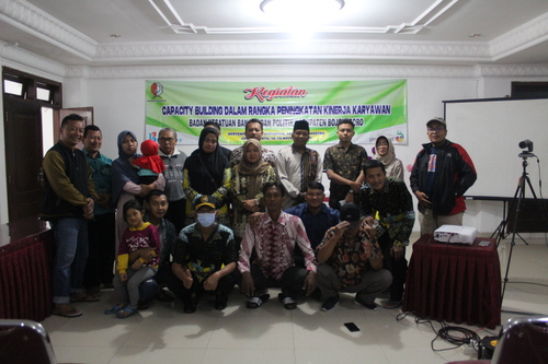 Capacity Building dalam Rangka Peningkatan Kinerja Karyawan Bakesbangpol Kab.Bojonegoro