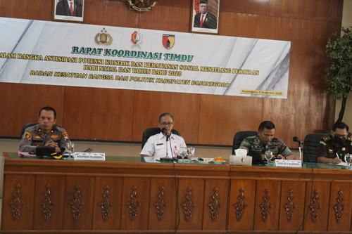 Rakor Timdu Penanganan Konflik Sosial Menjelang Natal dan Tahun Baru 2023