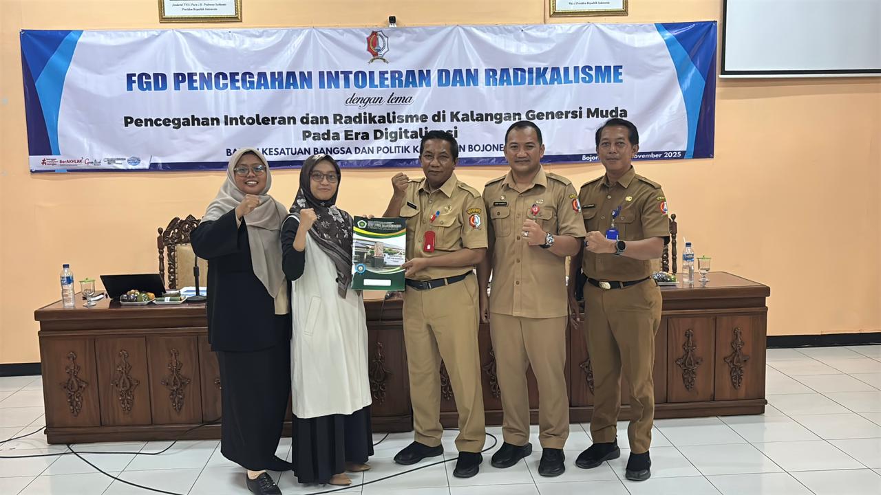 FGD Bakesbangpol Bojonegoro Tekankan Pencegahan Intoleransi dan Radikalisme di Kalangan Pelajar