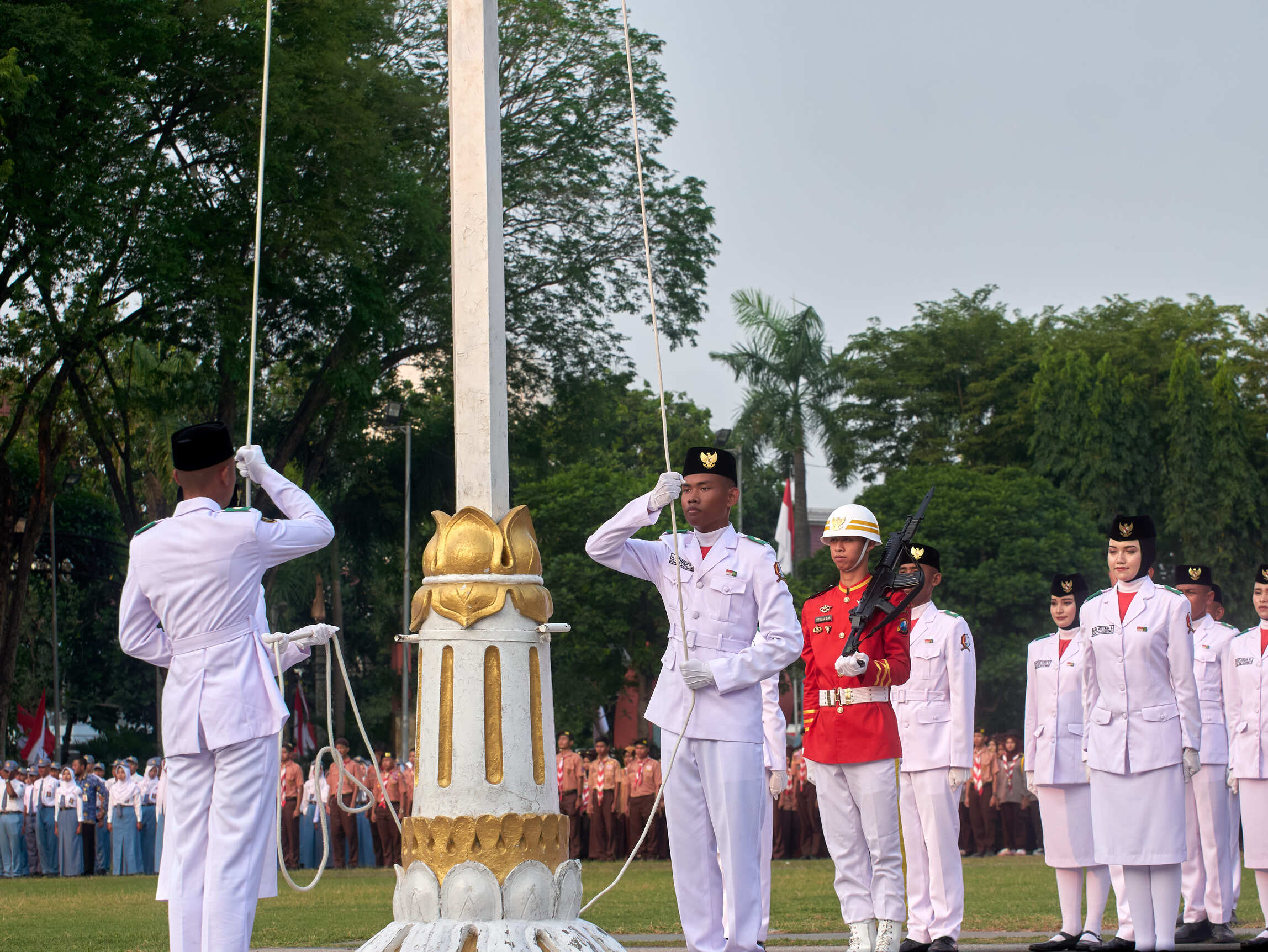Pengibaran dan Penurunan Bendera HUT RI Ke-81
