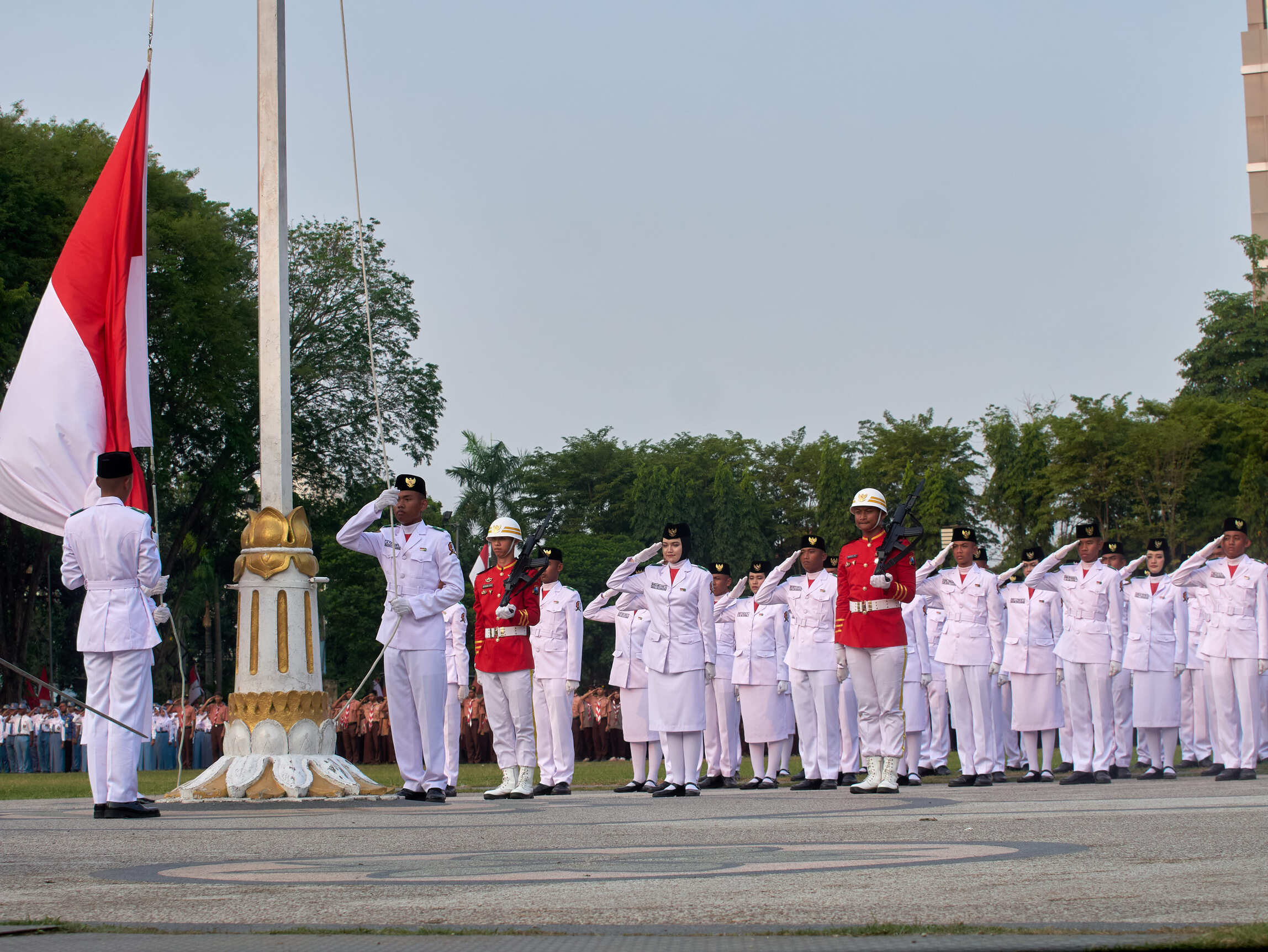 Pengibaran dan Penurunan Bendera HUT RI Ke-81